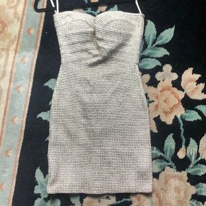 Strapless sparkle dress